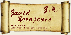 Zavid Marojević vizit kartica